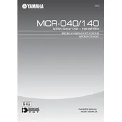 Yamaha CRX-040 Mini Component System manual cover