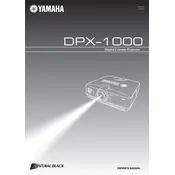 Yamaha DPX-1000 Projector manual cover