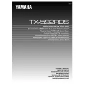 Yamaha TX-592RDS Tuner manual cover