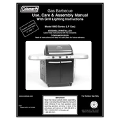 Coleman Side Solution LP Gas Barbecue 9993 Series manual cover