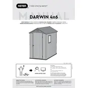 Keter Darwin 4x6 Shed manual cover