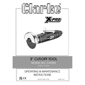 Clarke 3120520 CAT203 Cut-Off Tool manual cover