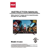 RCA RTU4853 TV manual cover