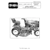 Toro Wheel Horse 38-inch 05-38SS02 Mower manual cover