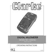 Clarke 4501145 CDM15C Digital Multimeter manual cover