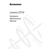 Lenovo IdeaPad Z710 Laptop manual cover