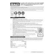 Sealey PC300SDAUTO.V3 Vacuum manual cover