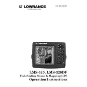 Lowrance LMS-320 DF Fish Finder manual cover