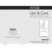 Viking RDFN536D Refrigerator manual cover