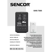 Sencor SWS 7300 Weather Station manual cover