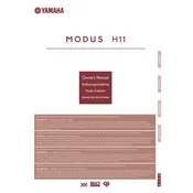 Yamaha Modus H11 Piano manual cover