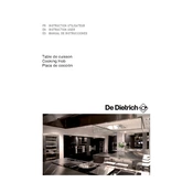 De Dietrich DTI1568DG Hob manual cover