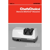 Chef's Choice 312 Sharpener manual cover