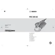 Bosch PEX 300 AE Sander manual cover