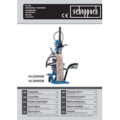 Scheppach HL2200GM 5905509902 Log Splitter manual cover