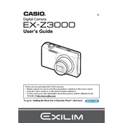 Casio EXZ3000 Camera manual cover