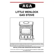 AGA Litttle Wenlock Gas Stove Stove manual cover