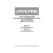 Alpine SWR-T10 manual cover