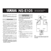 Yamaha NS-E105 Speaker manual cover