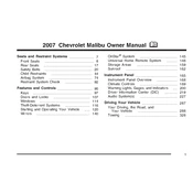 Chevrolet Malibu 2007 manual cover