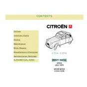 Citroën 2CV 1975 Car manual cover