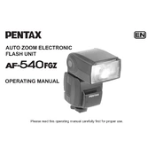 Ricoh Pentax AF-540FGZ manual cover