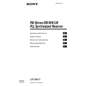 Sony ICF-SW07 manual cover