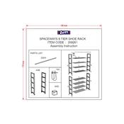 Spaceways B&M 8 Tier Shoe Rack 359261 manual cover