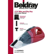 Beldray BEL0184 12V Wet and Dry Vac manual cover