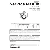 Panasonic FV-NLF46RES manual cover