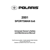 Polaris 2001 Sportsman 6x6 manual cover