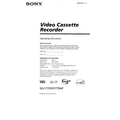 Sony SLV-772HF manual cover