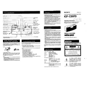 Sony ICF-CS970 manual cover