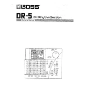 Boss DR-5 manual cover