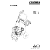 Karcher G 3000K manual cover