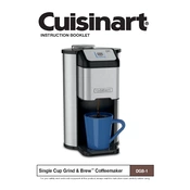 Cuisinart DGB-1 manual cover