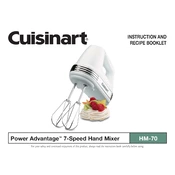 Cuisinart HM-70 manual cover