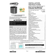 Lennox XPG15 manual cover