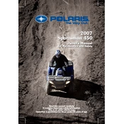 Polaris Sportsman 450 manual cover