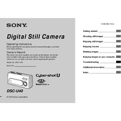 Sony DSC-U40 manual cover