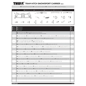 Thule Tram Hitch Snowport 9033 manual cover