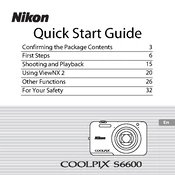 Nikon Coolpix S6600 manual cover