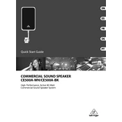 Behringer CE500A-BK manual cover