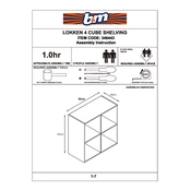 Lokken B&M 4 Cube Shelving 346443 manual cover