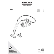 Karcher SG 4 4 manual cover