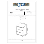 Norvik B&M 3 Drawer Chest 374447 manual cover