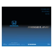 Honda Ridgeline 2014 Technology manual cover