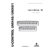 Behringer UMX49 manual cover