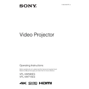 Sony VPL-VW590ES manual cover