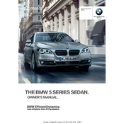 BMW 528i xDrive Sedan 5 Series 2013 manual cover